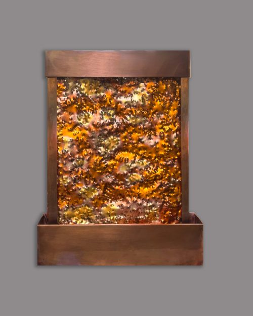 Beautiful hand-hammered copper tabletop fountain